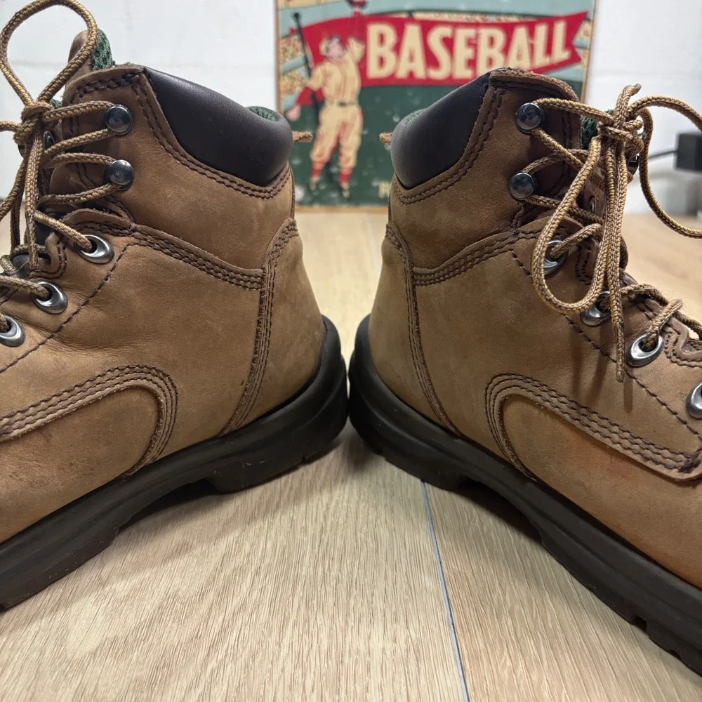 Red Wing King Toe 2240 Mens 9.5 E2 Waterproof Safety Toe Work Boots Tan Leather